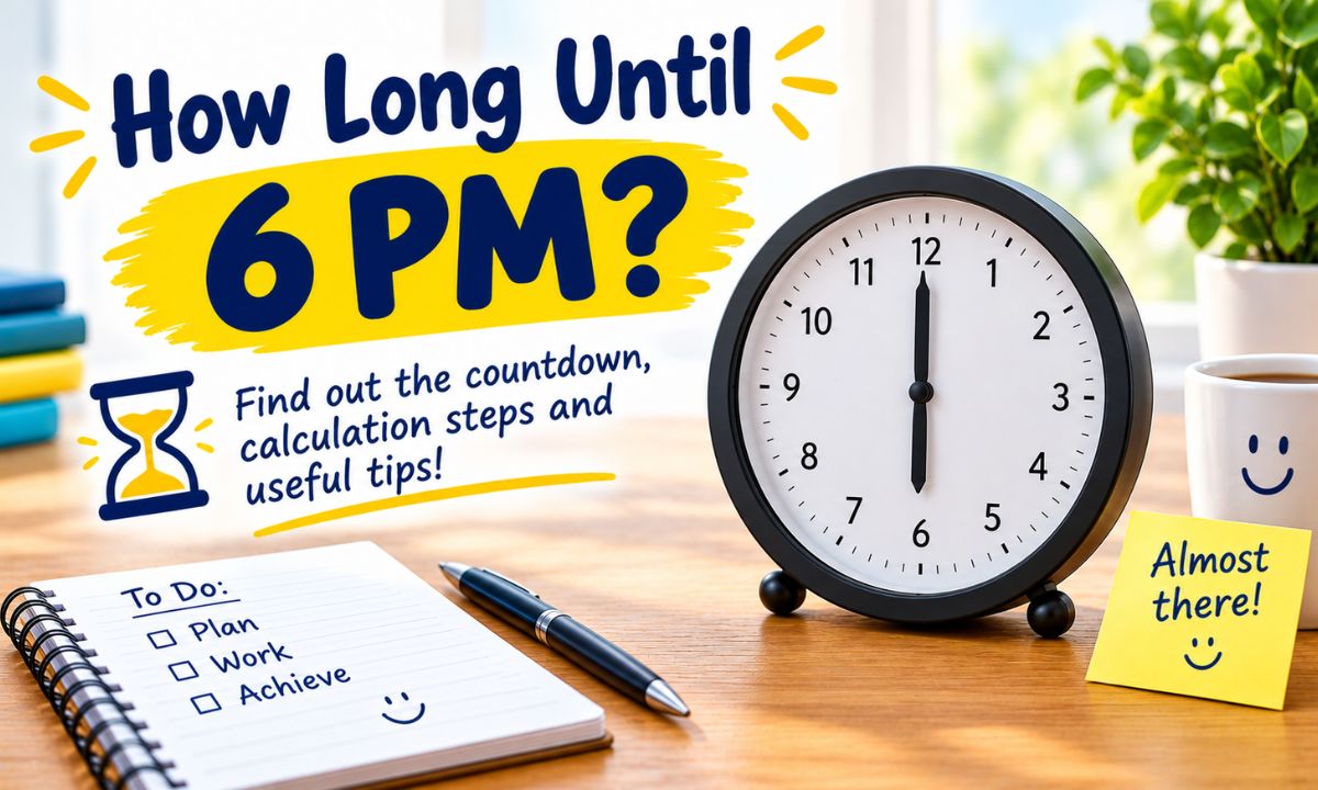 How Long Until 6 PM The Fastest Way to Get Your Exact Answer