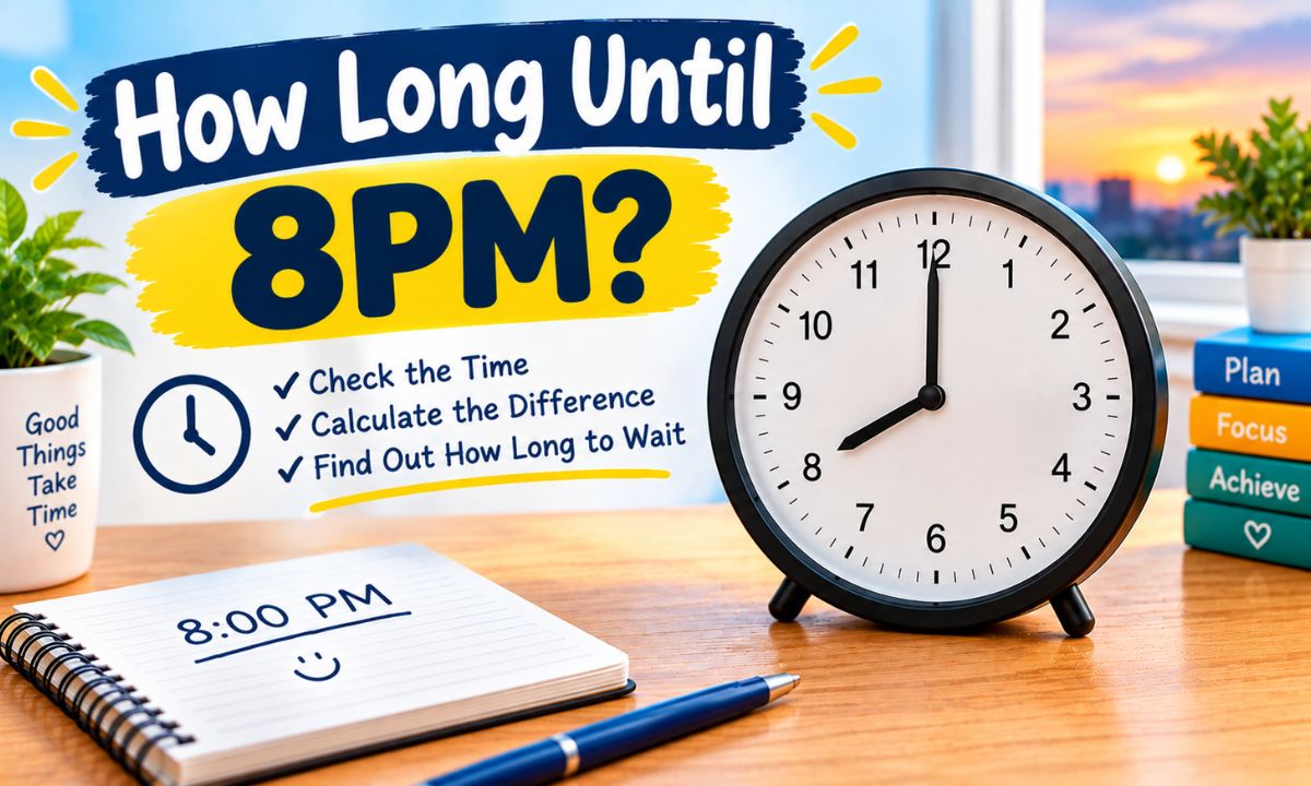 How Long Until 8PM Quick Answer, Calculator Logic, and Every Time Zone You Need