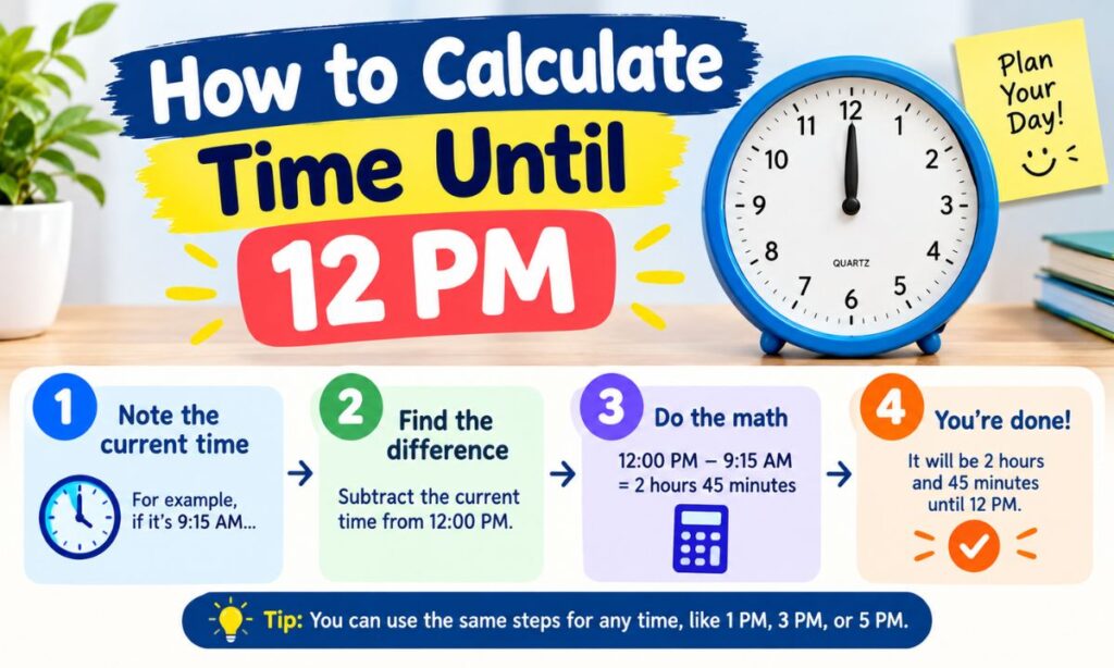 _How to Calculate Time Until 12 PM