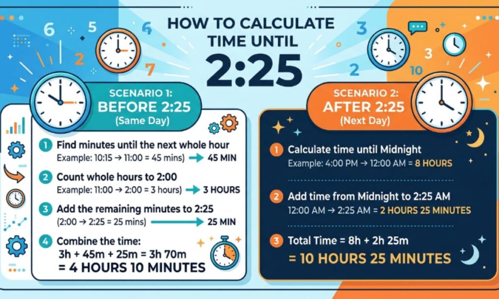 _How to Calculate Time Until 225