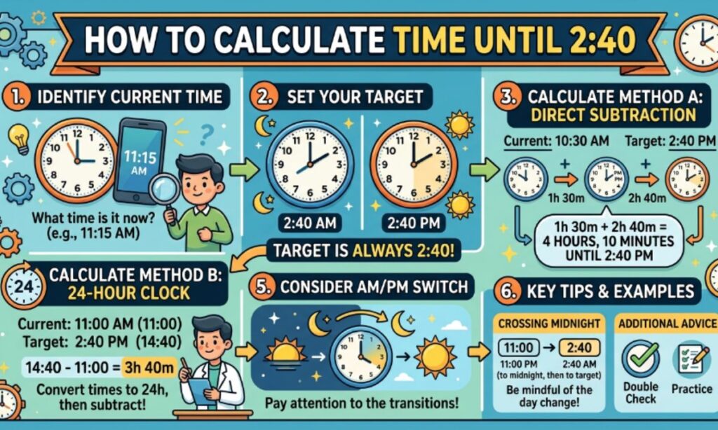 How to Calculate Time Until 240
