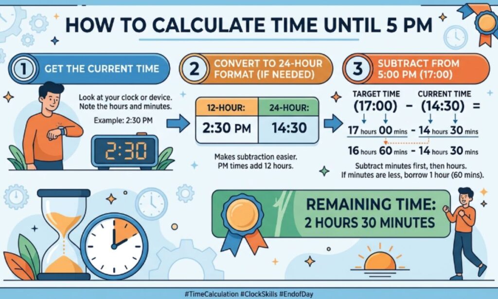 _How to Calculate Time Until 5 PM