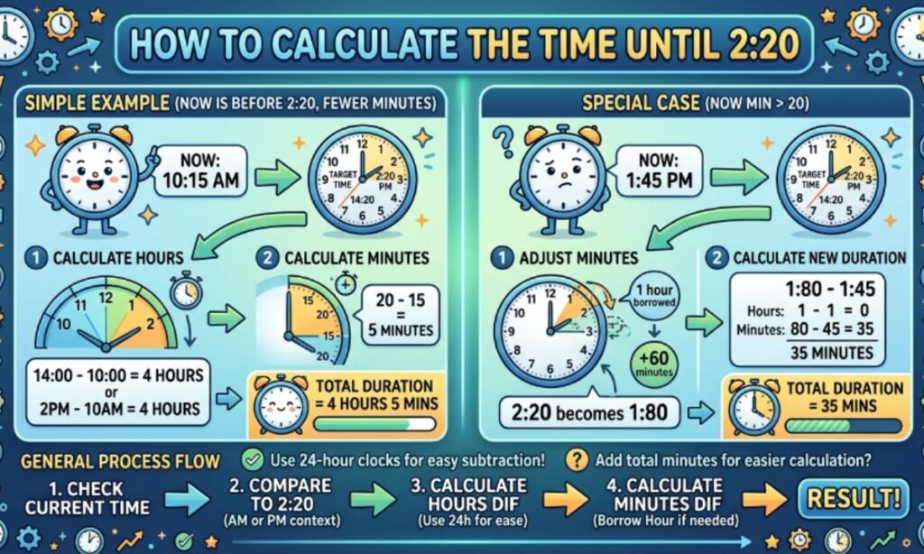 _How to Calculate the Time Until 220