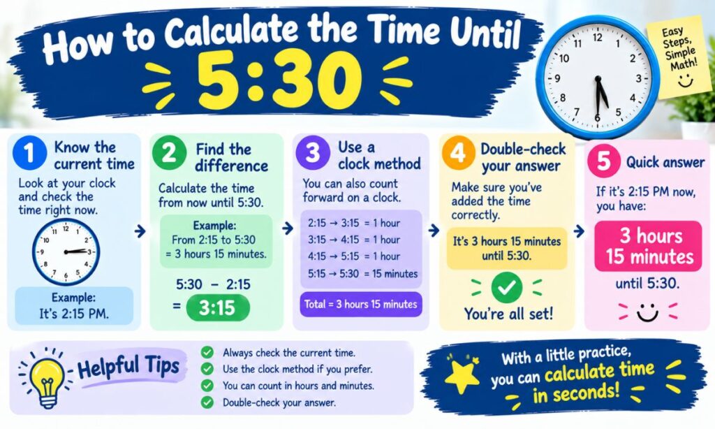 How to Calculate the Time Until 530